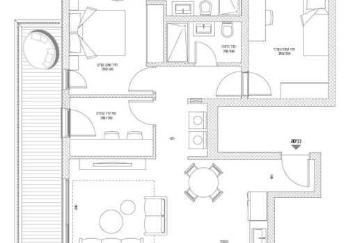 דירת 3.5 חדרים בפרוייקט מוסינזון